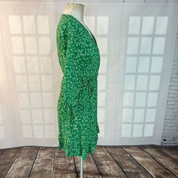 Faithfull the Brand Carmel Dress Violette Print Green size  8 - Picture 8 of 15